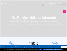 Tablet Screenshot of mediatel.cz